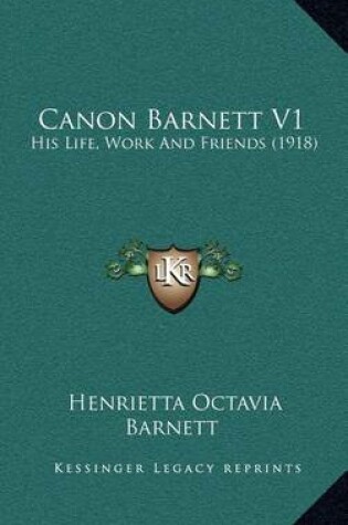 Cover of Canon Barnett V1