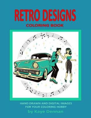 Book cover for Retro Designs Coloring Book