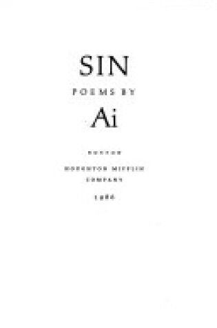 Cover of Sin Ai