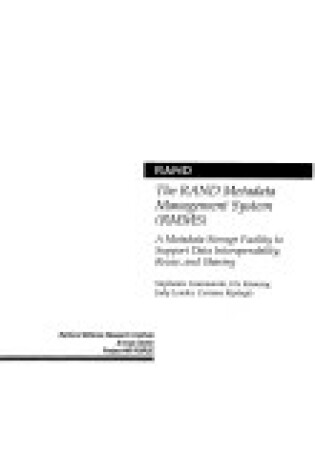 Cover of The Rand Metadata Management System (RMMS)