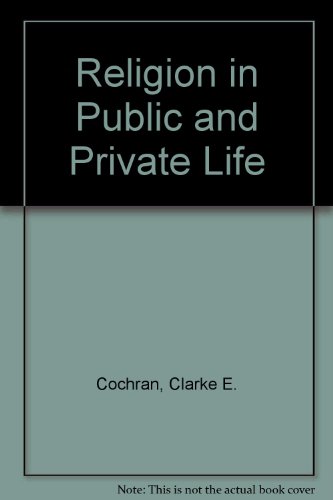Book cover for Religion in Public and Private Life