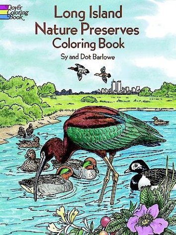 Book cover for Long Island Nature Preserves Coloring Book