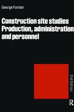 Cover of Construction Site Studies