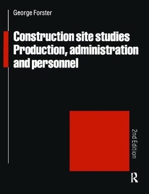 Book cover for Construction Site Studies