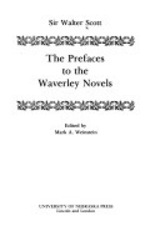 Cover of The Prefaces to the "Waverley" Novels