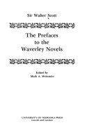 Book cover for The Prefaces to the "Waverley" Novels