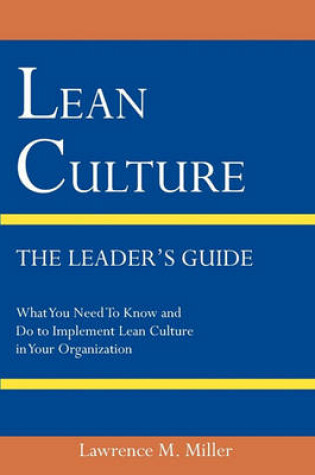 Cover of Lean Culture - The Leader's Guide