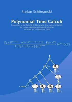 Book cover for Polynomial Time Calculi