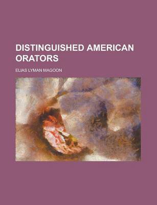 Book cover for Distinguished American Orators