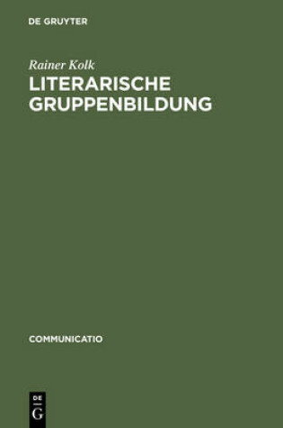 Cover of Literarische Gruppenbildung