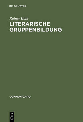 Book cover for Literarische Gruppenbildung