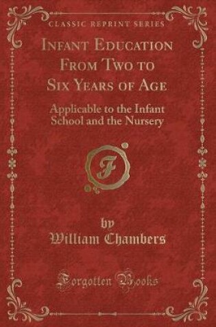 Cover of Infant Education from Two to Six Years of Age