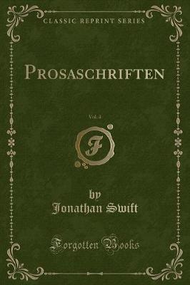 Book cover for Prosaschriften, Vol. 4 (Classic Reprint)