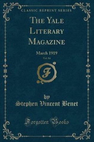 Cover of The Yale Literary Magazine, Vol. 84