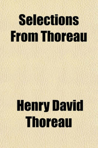 Cover of Selections from Thoreau