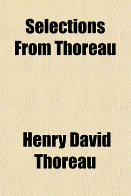 Book cover for Selections from Thoreau