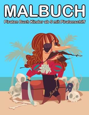 Book cover for Malbuch Piraten 4 Jahre