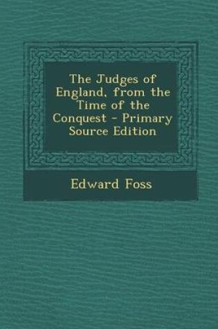 Cover of The Judges of England, from the Time of the Conquest