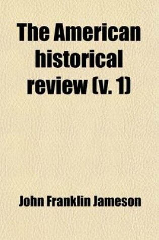 Cover of The American Historical Review Volume 1