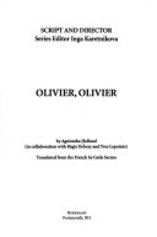 Cover of Olivier, Olivier