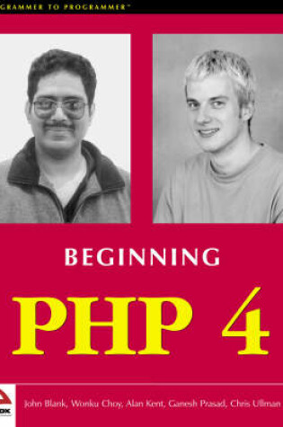 Cover of Beginning PHP4