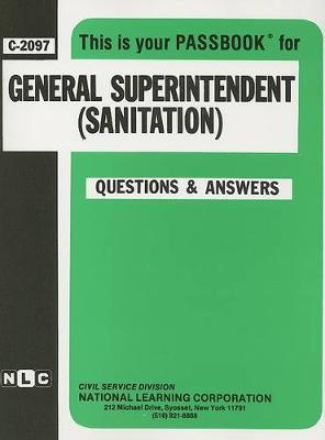 Book cover for General Superintendent (Sanitation)