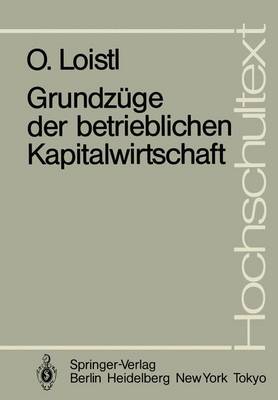 Book cover for Grundzüge der betrieblichen Kapitalwirtschaft