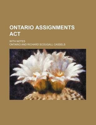 Book cover for Ontario Assignments ACT; With Notes