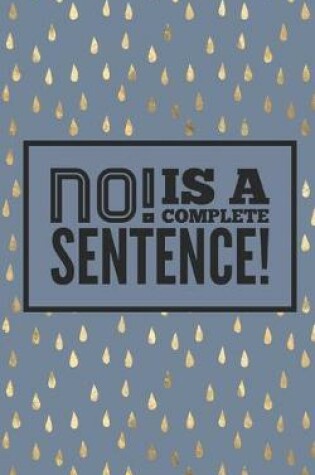 Cover of No! Is a complete sentence