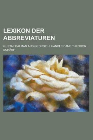 Cover of Lexikon Der Abbreviaturen