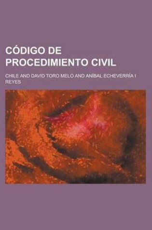 Cover of Codigo de Procedimiento Civil