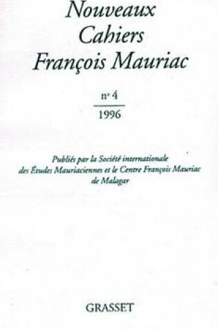 Cover of Nouveaux Cahiers Francois Mauriac N04