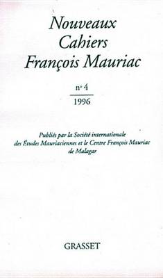 Book cover for Nouveaux Cahiers Francois Mauriac N04