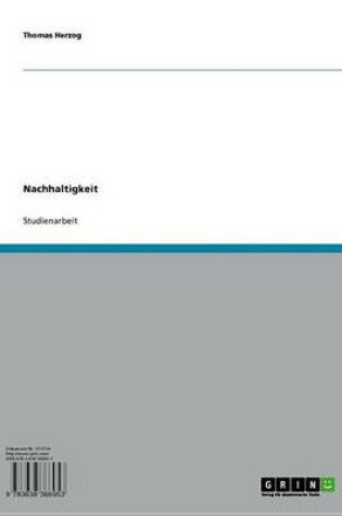 Cover of Nachhaltigkeit