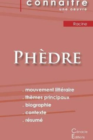 Cover of Fiche de lecture Phedre de Jean Racine (Analyse litteraire de reference et resume complet)