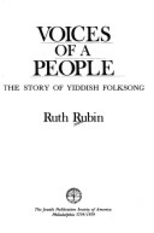 Cover of Voices of a People