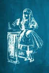 Book cover for Alice in Wonderland Chalkboard Journal - Drink Me! (Aqua)