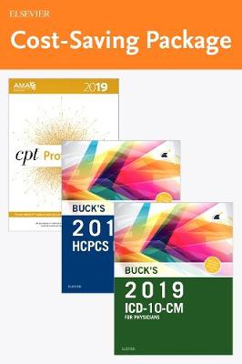 Book cover for 2019 ICD-10-CM Physician Edition, 2019 HCPCS Professional Edition and AMA 2019 CPT Professional Edition Package