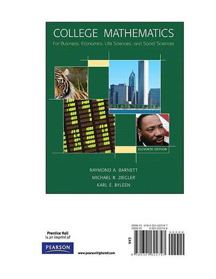 Book cover for College Mathematics for Business, Economics, Life Sciences & Social Sciences, Books a la Carte Edition