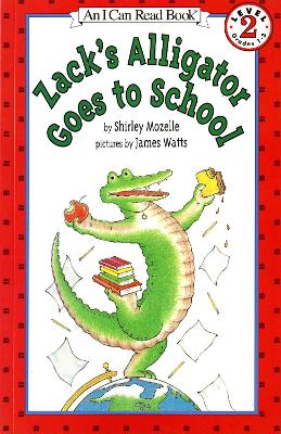 Book cover for Zack's Alligator goes to School