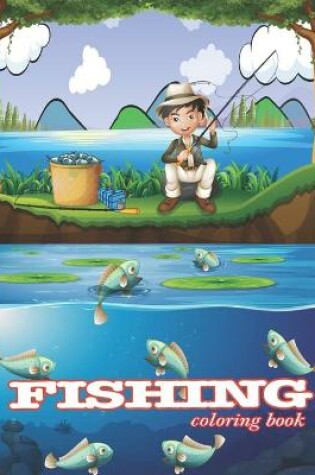 Cover of fishing coloring book