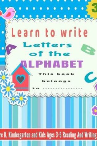 Cover of Learn to Write Letters of the Alphabet