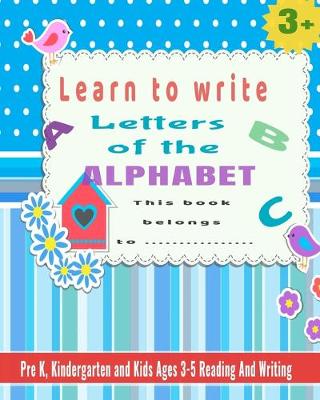 Book cover for Learn to Write Letters of the Alphabet