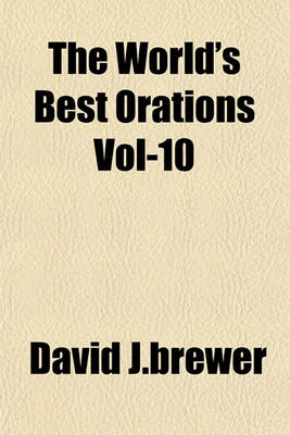 Book cover for The World's Best Orations Vol-10