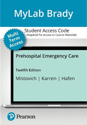 Book cover for MyLab BRADY with Pearson eText for Prehospital Emergency Care