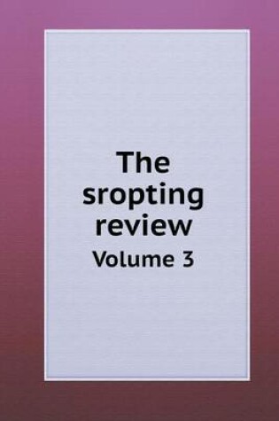 Cover of The sropting review Volume 3