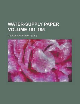 Book cover for Water-Supply Paper Volume 181-185