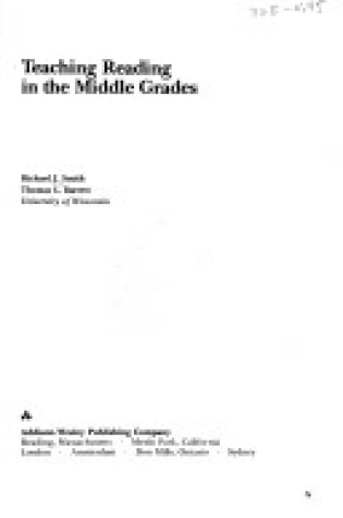 Cover of Teaching Reading in the Middle Grades