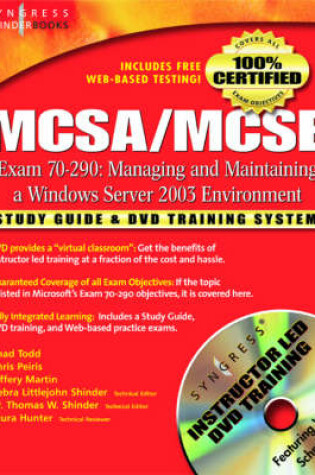 Cover of MCSA/MCSE Managing and Maintaining a Windows Server 2003 Environment (Exam 70-290)