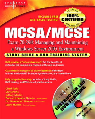 Book cover for MCSA/MCSE Managing and Maintaining a Windows Server 2003 Environment (Exam 70-290)